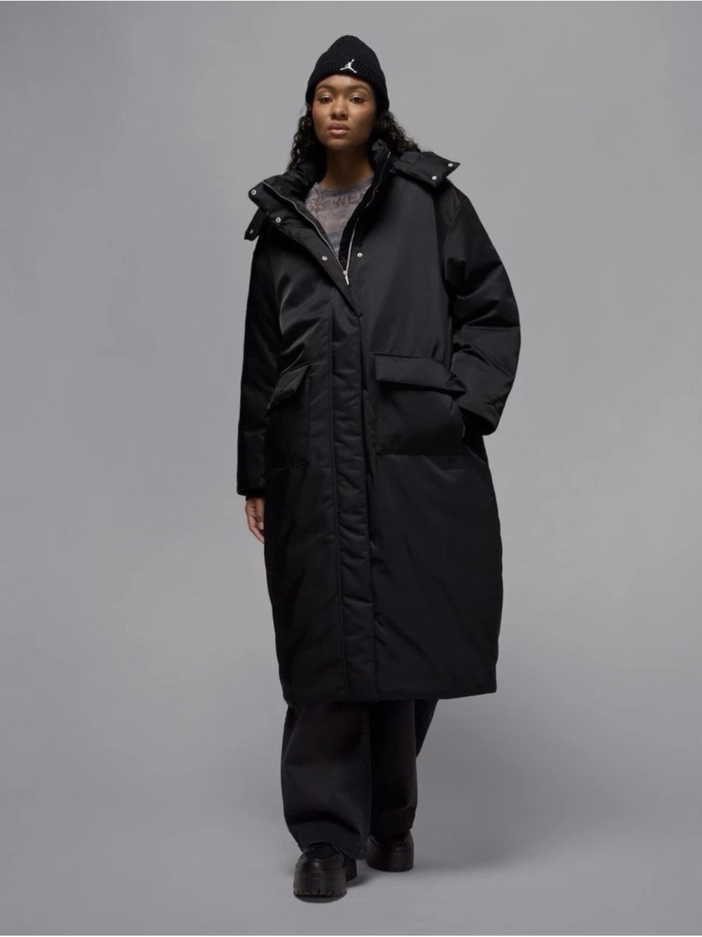 Jordan Flight Women's Therma-FIT Oversized Down Black Puffer Jacket